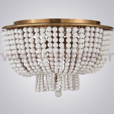 Люстра JACQUELINE CLEAR FLUSH-MOUNT brass ImperiumLoft 186173-22