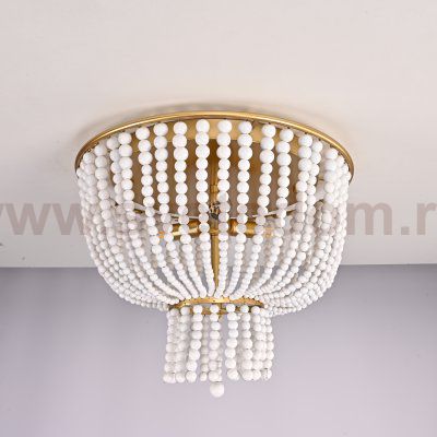 Люстра JACQUELINE CLEAR FLUSH-MOUNT brass ImperiumLoft 186173-22