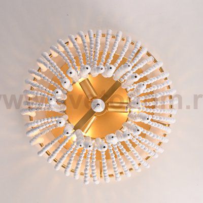 Люстра JACQUELINE CLEAR FLUSH-MOUNT brass ImperiumLoft 186173-22