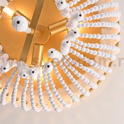 Люстра JACQUELINE CLEAR FLUSH-MOUNT brass ImperiumLoft 186173-22