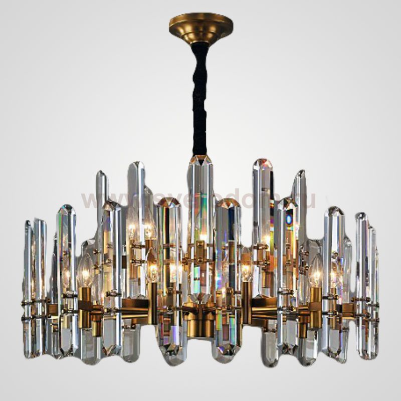 Люстра RH BONNINGTON Chandelier natural brass D900 ImperiumLoft 186175-22