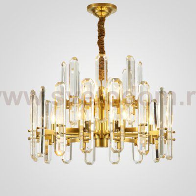 Люстра RH BONNINGTON Chandelier brass D660 ImperiumLoft 186178-22