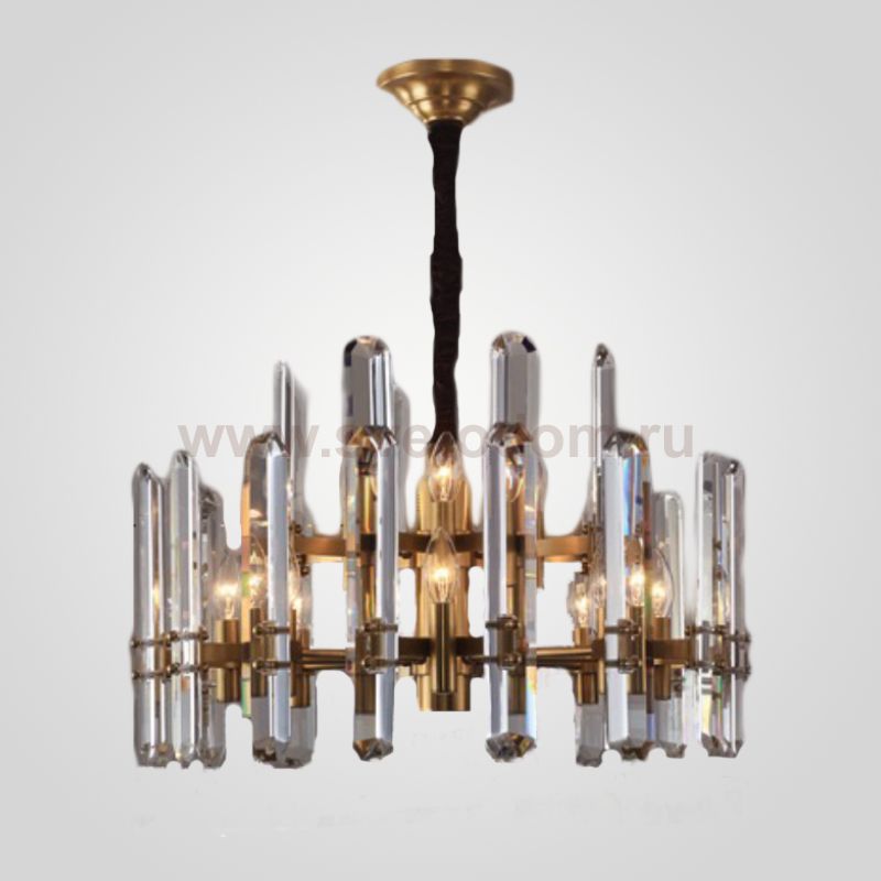 Люстра RH BONNINGTON Chandelier natural brass D660 ImperiumLoft 186179-22