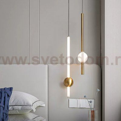 Подвесной светильник broom ORION GLOBE LIGHT gold D L600 ImperiumLoft 186663-22