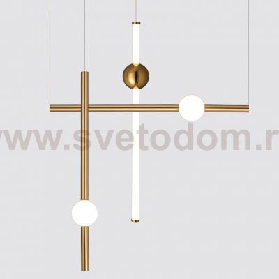 Подвесной светильник broom ORION GLOBE LIGHT gold D L600 ImperiumLoft 186663-22