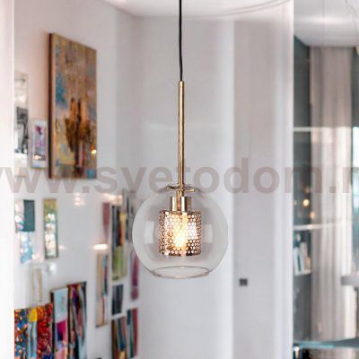 Подвесной светильник CATCH brass D24 ImperiumLoft 186706-26