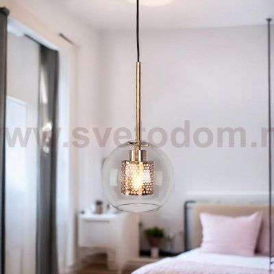 Подвесной светильник CATCH brass D24 ImperiumLoft 186706-26