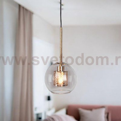 Подвесной светильник CATCH brass D30 ImperiumLoft 186707-26