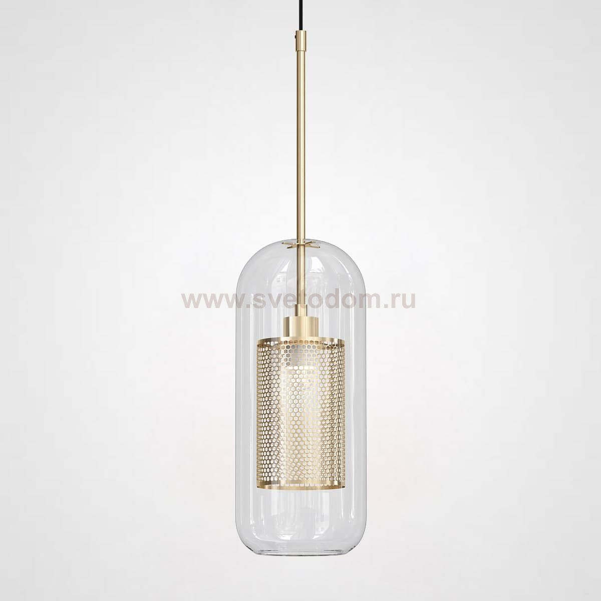 Подвесной светильник CATCH F cylinder brass D12 ImperiumLoft 186715-26