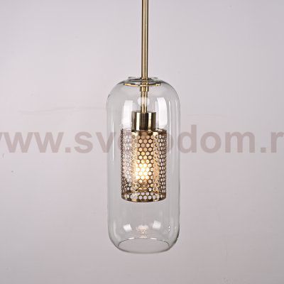 Подвесной светильник CATCH F cylinder brass D12 ImperiumLoft 186715-26