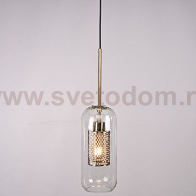 Подвесной светильник CATCH F cylinder brass D12 ImperiumLoft 186715-26