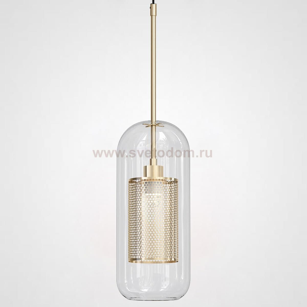 Подвесной светильник CATCH F cylinder brass D15 ImperiumLoft 186719-26
