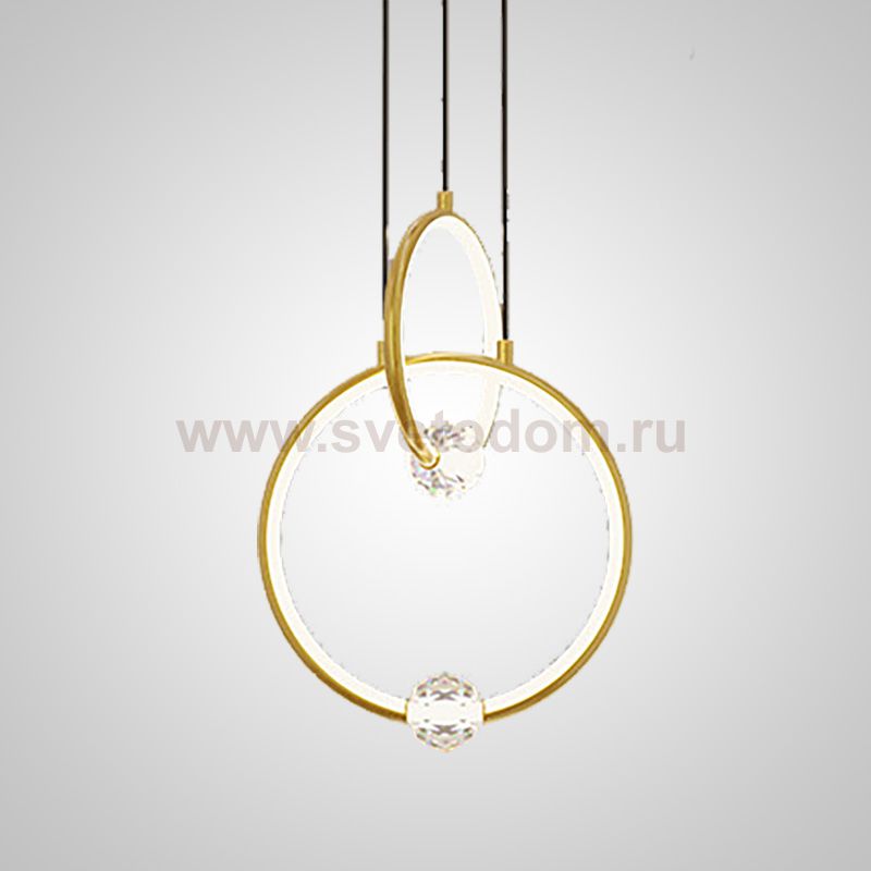 Подвесной светильник LUANA 1 2К Brass 3000К ImperiumLoft 186733-23