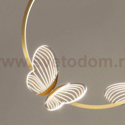 Подвесной светильник BABETTA RING 1 L320 brass 4000К ImperiumLoft 186735-23
