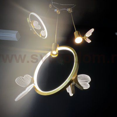 Подвесной светильник BABETTA RING 1 L320 brass 4000К ImperiumLoft 186735-23