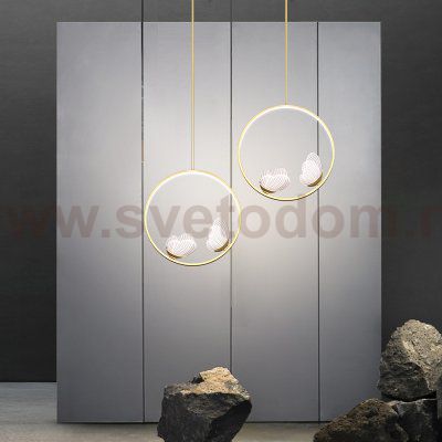 Подвесной светильник BABETTA RING 1 L320 brass 4000К ImperiumLoft 186735-23
