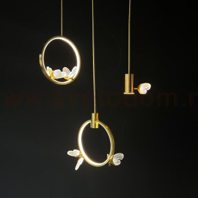 Подвесной светильник BABETTA RING 1 L320 brass 4000К ImperiumLoft 186735-23
