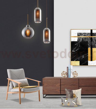 Подвесной светильник CATCH SMOKY D30 ImperiumLoft 186739-23