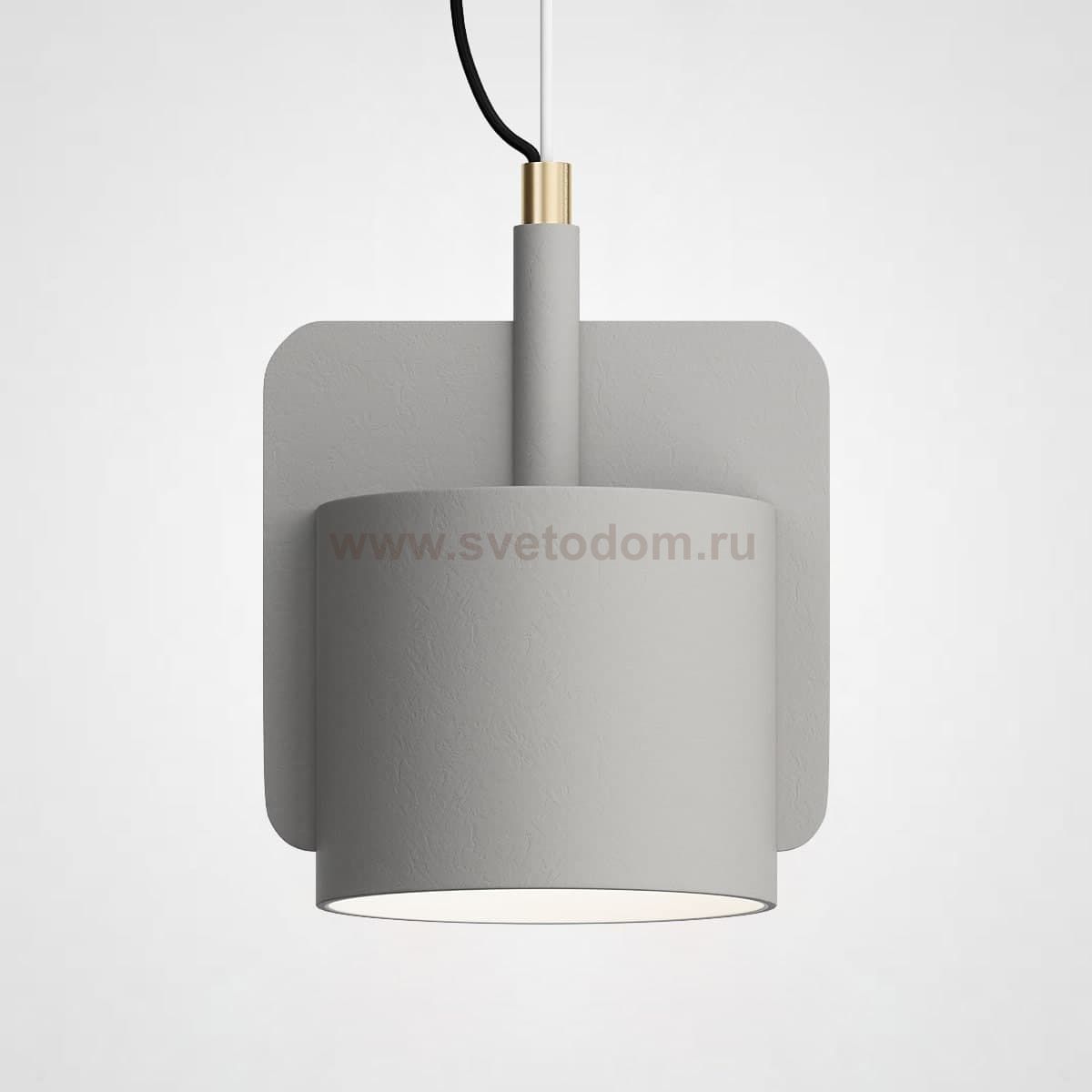 Подвесной бетонный светильник SKOVL C Серый ImperiumLoft 186778-26