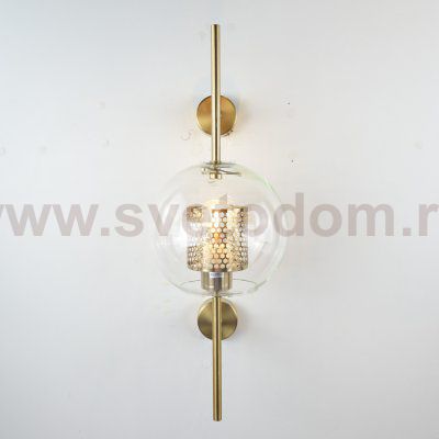 Настенный светильник CATCH WALL ball D55 brass ImperiumLoft 186792-26