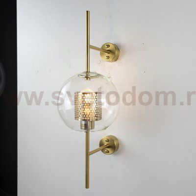 Настенный светильник CATCH WALL ball D55 brass ImperiumLoft 186792-26