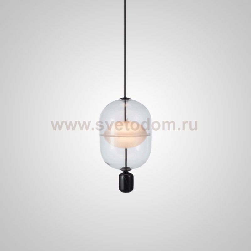 Подвесной светильник PLATTE 1 black 3000К ImperiumLoft 186816-23