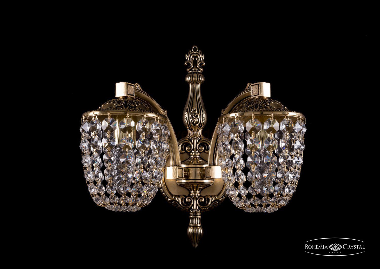 Светильник настенный бра Bohemia Ivele 1872/2/150/GB