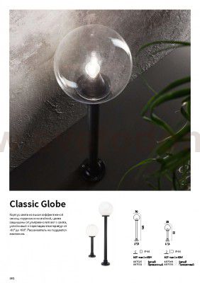 Ideal Lux CLASSIC GLOBE PT1 H082 TRASPARENTE