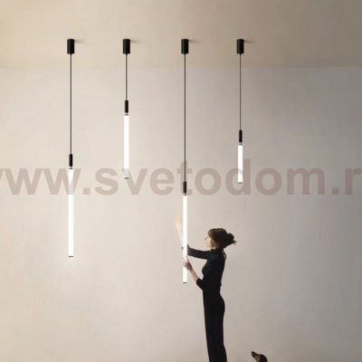Подвесной светильник DELIA L70 black 4000К ImperiumLoft 187966-23
