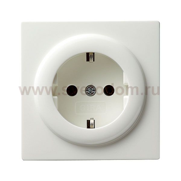 Gira S-Color Белый Розетка с/з (G18840)