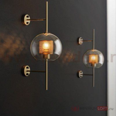 Настенный светильник CATCH WALL ball D58 brass ImperiumLoft 189443-26