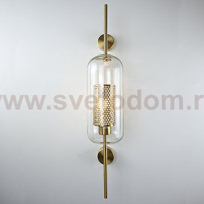 Настенный светильник CATCH WALL cylinder L67 brass ImperiumLoft 189446-26