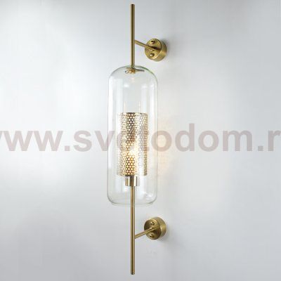 Настенный светильник CATCH WALL cylinder L78 brass ImperiumLoft 189447-26