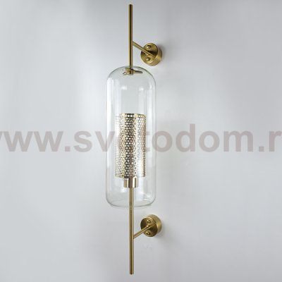 Настенный светильник CATCH WALL cylinder L78 brass ImperiumLoft 189447-26