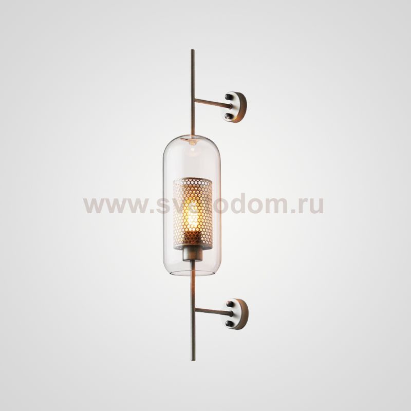 Настенный светильник CATCH WALL cylinder L67 stell ImperiumLoft 189448-26