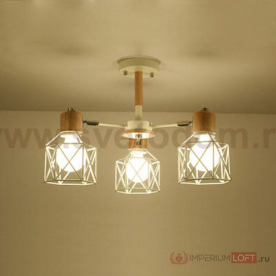 Потолочная люстра CORF B3 Black 8 lamps ImperiumLoft 189477-26