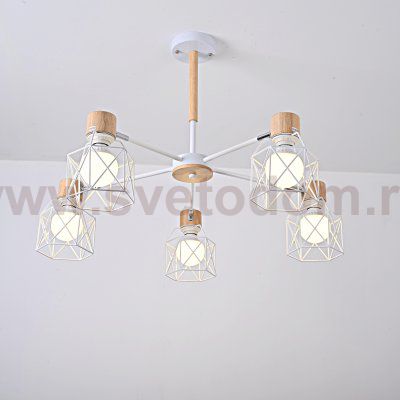 Потолочная люстра CORF B3 White 5 lamps ImperiumLoft 189479-26
