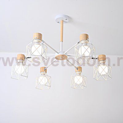 Потолочная люстра CORF B3 White 6 lamps ImperiumLoft 189480-26
