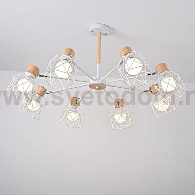 Потолочная люстра CORF B3 White 8 lamps ImperiumLoft 189481-26