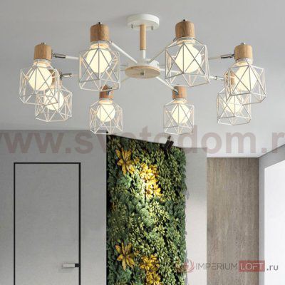 Потолочная люстра CORF B3 White 8 lamps ImperiumLoft 189481-26