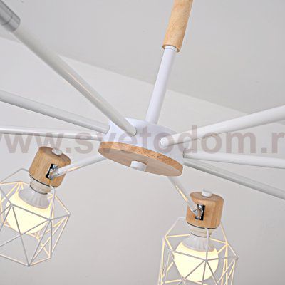 Потолочная люстра CORF B3 White 8 lamps ImperiumLoft 189481-26