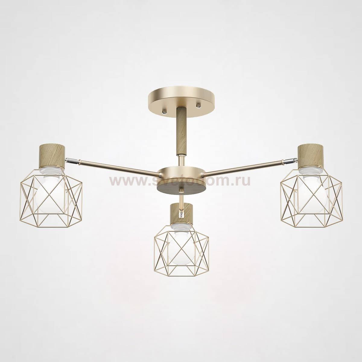 Потолочная люстра CORF B3 Champagne 3 lamps ImperiumLoft 189486-26