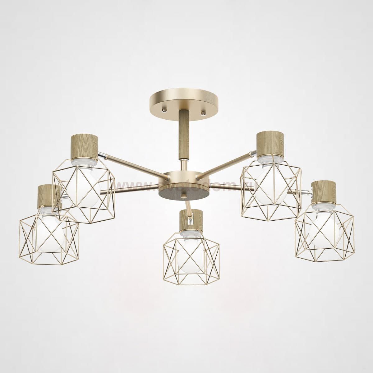 Потолочная люстра CORF B3 Champagne 5 lamps ImperiumLoft 189487-26