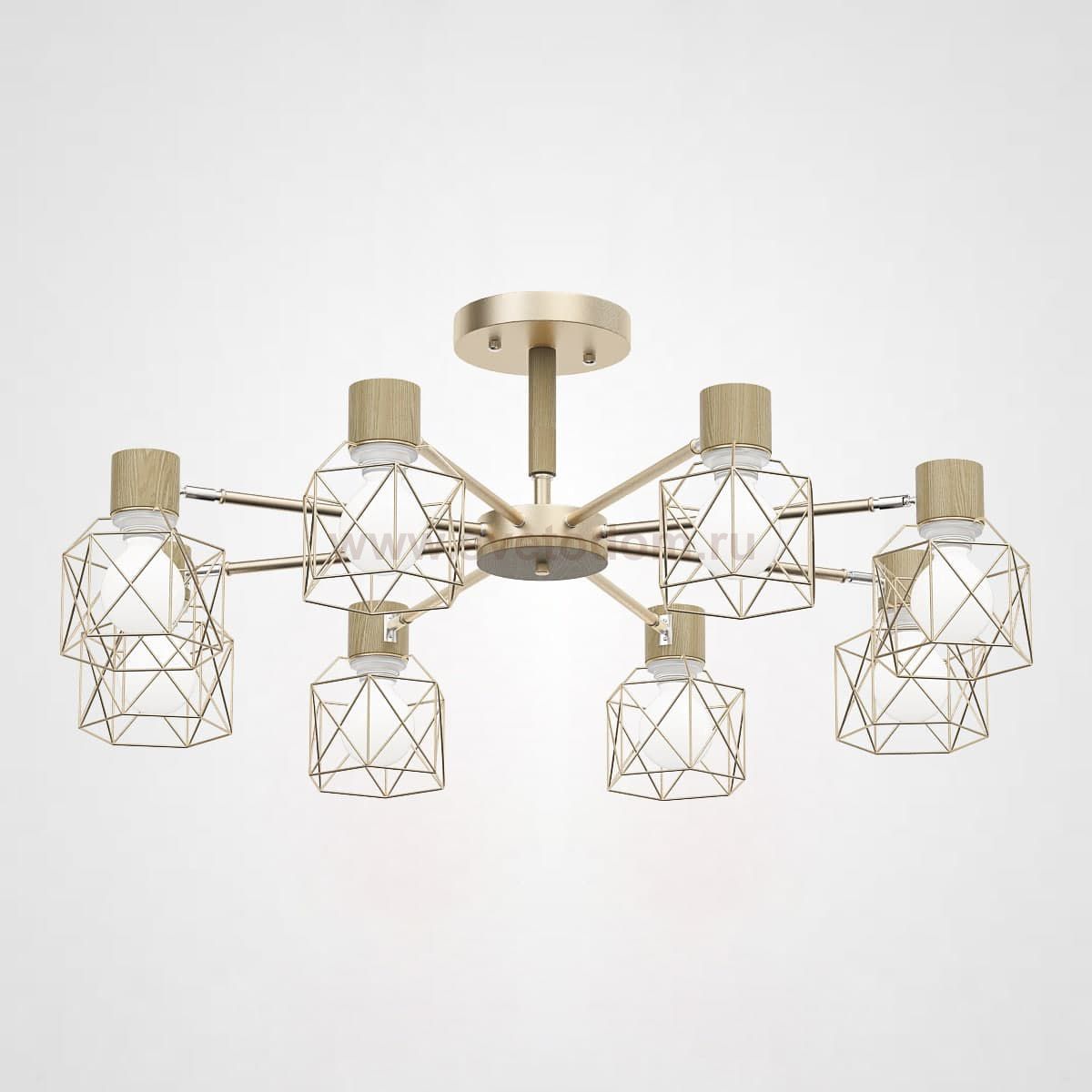 Потолочная люстра CORF B3 Champagne 8 lamps ImperiumLoft 189489-26