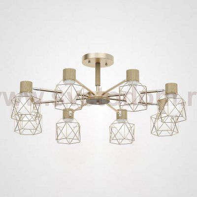 Потолочная люстра CORF B3 Champagne 8 lamps ImperiumLoft 189489-26
