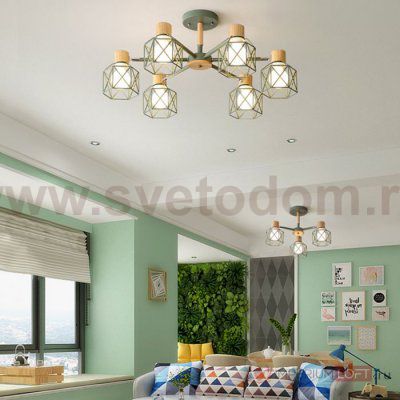 Потолочная люстра CORF B3 Champagne 8 lamps ImperiumLoft 189489-26