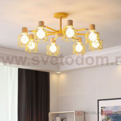 Потолочная люстра CORF B3 Champagne 8 lamps ImperiumLoft 189489-26