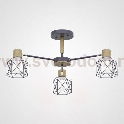 Потолочная люстра CORF B3 Gray 3 lamps ImperiumLoft 189490-26