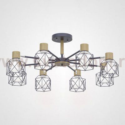 Потолочная люстра CORF B3 Gray 8 lamps ImperiumLoft 189493-26