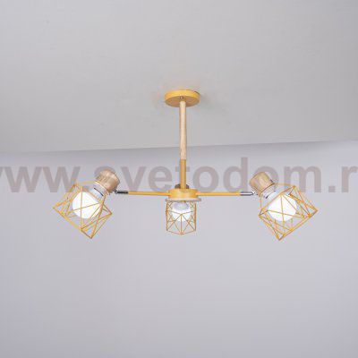 Потолочная люстра CORF B3 Yellow 3 lamps ImperiumLoft 189494-26
